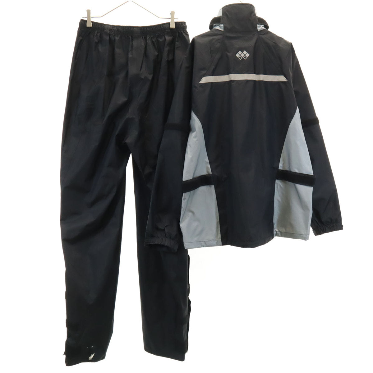 mont-bell モンベル ナイロンジャケット 上下 セットアップ L ブラック アウトドア メンズ