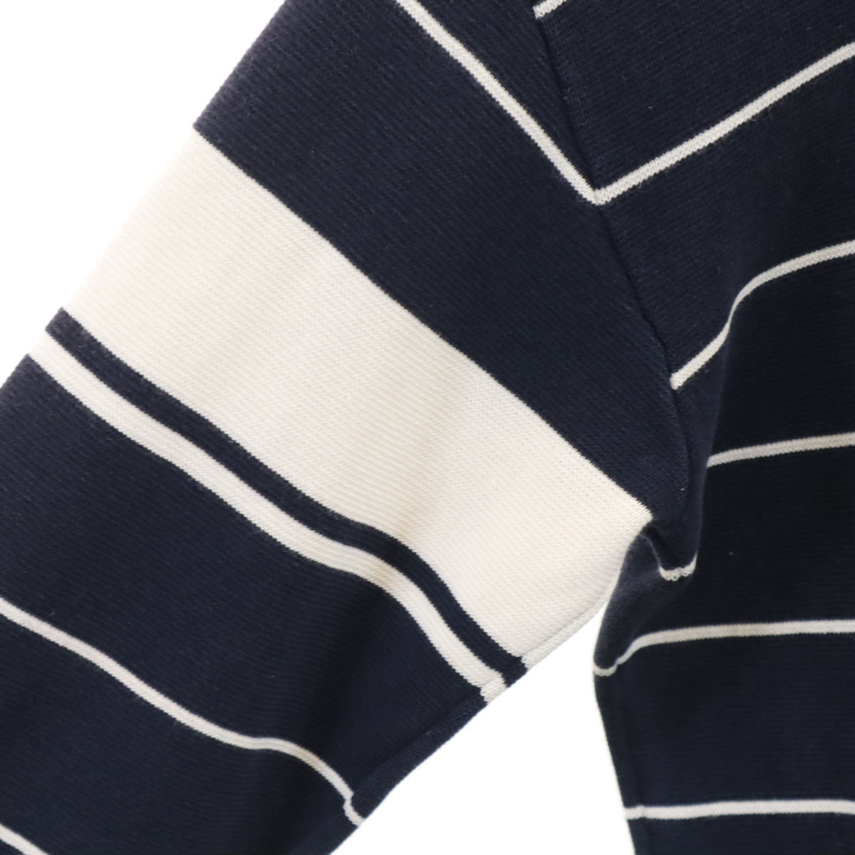 LACOSTE ラコステ ボーダー柄 長袖 セーター S ネイビー ニット メンズ