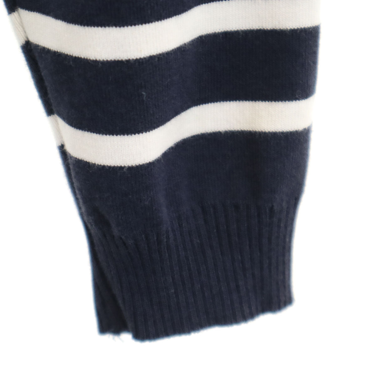 BLUE LABEL CRESTBRIDGE ブルーレーベルクレストブリッジ ボーダー柄 7分袖 カットソー 38 ネイビー トップス レディース