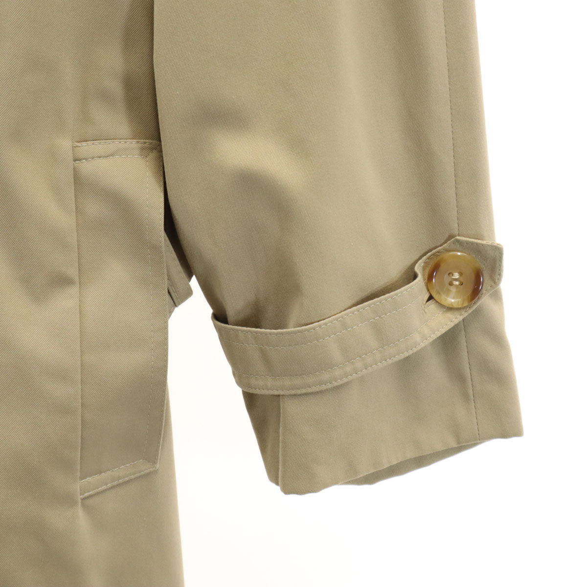 Aquascutum アクアスキュータム 80s ヴィンテージ ステンカラーコート ベージュ レディース