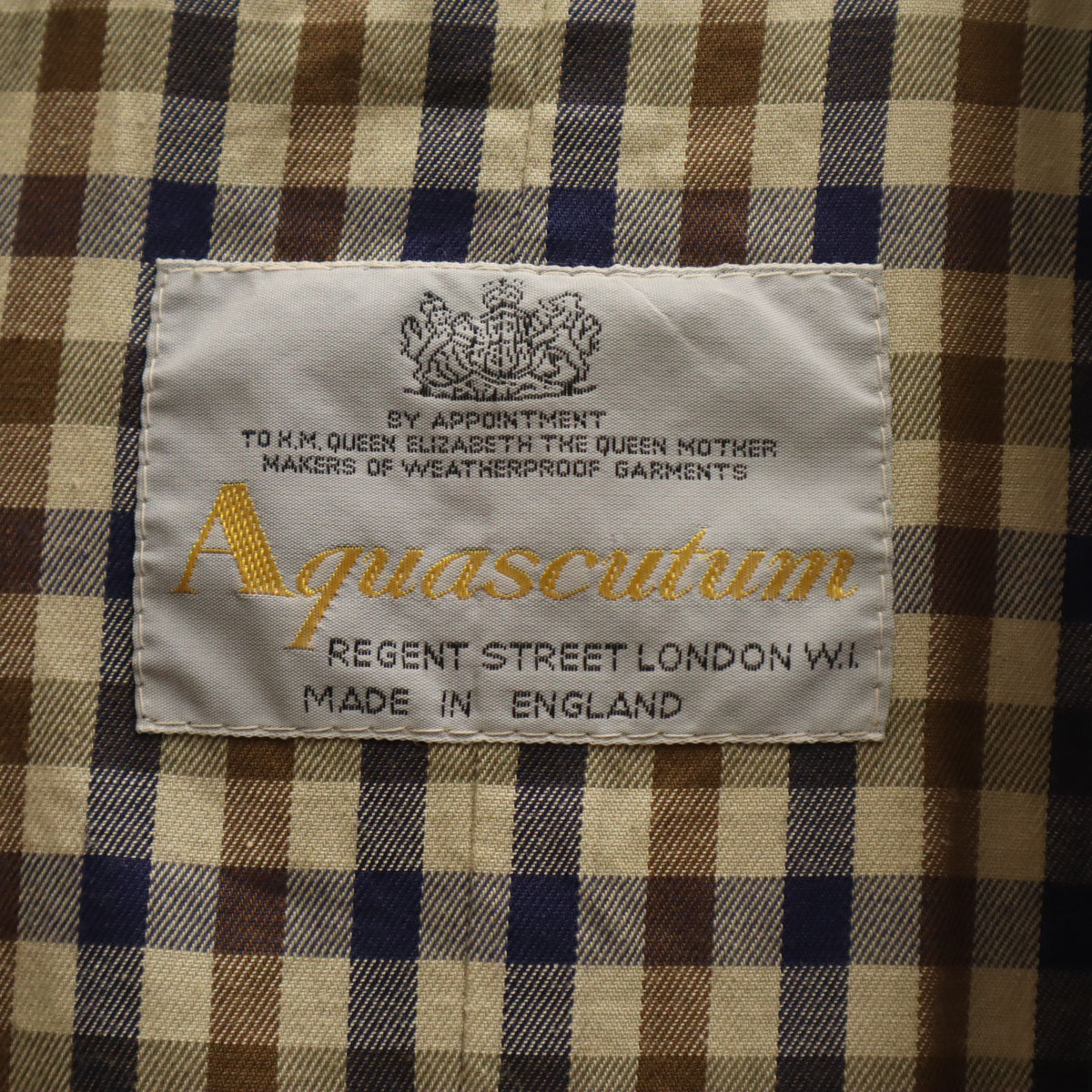 Aquascutum アクアスキュータム 80s ヴィンテージ ステンカラーコート ベージュ レディース