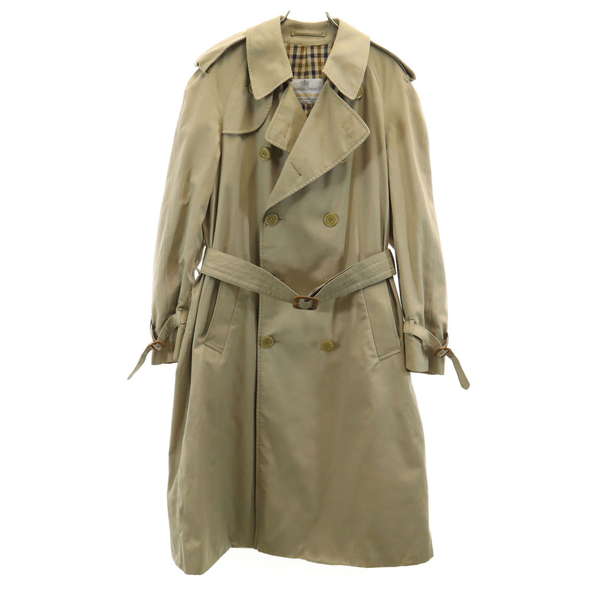 Aquascutum アクアスキュータム 70s 80s ヴィンテージ トレンチコート M ベージュ メンズ
