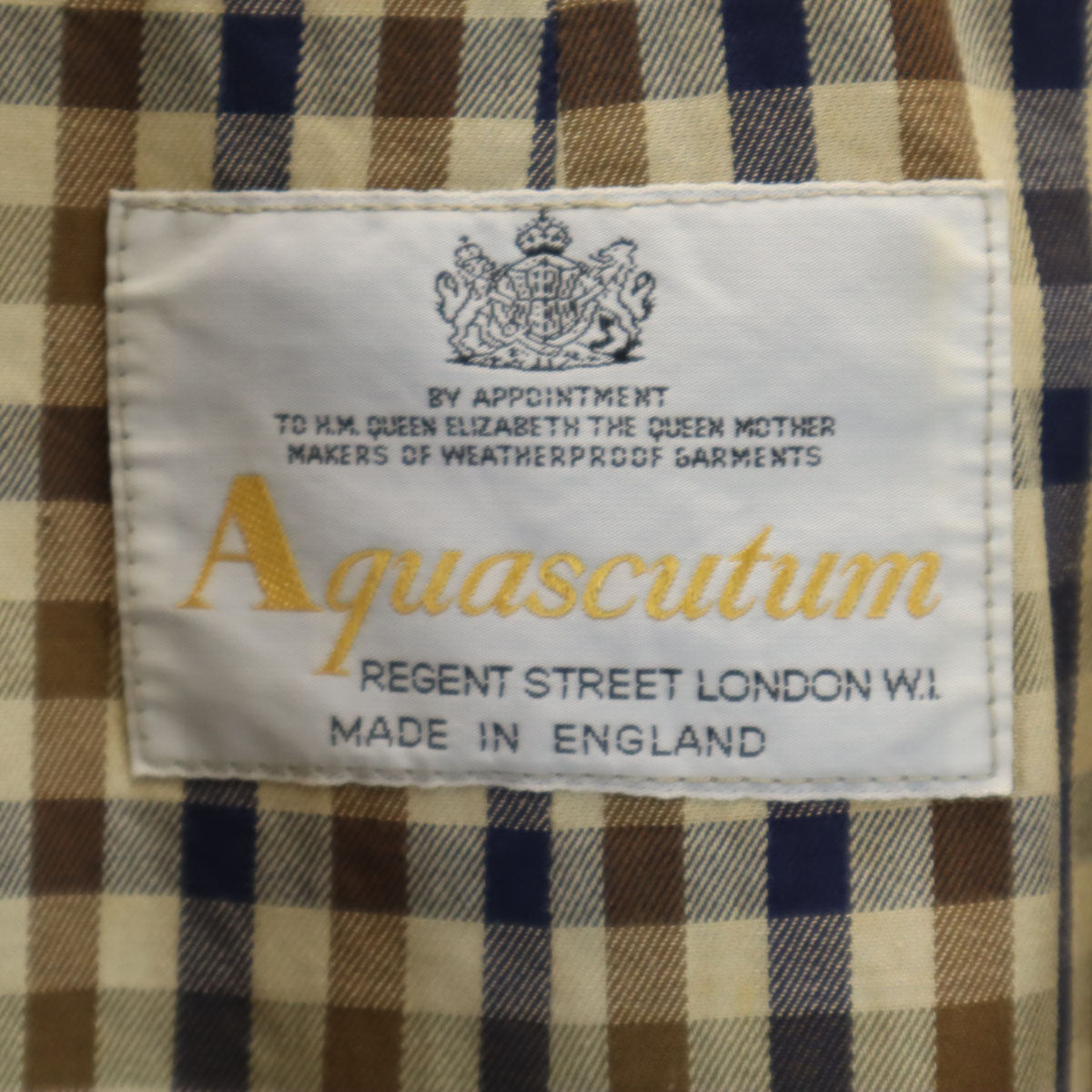 Aquascutum アクアスキュータム 70s 80s ヴィンテージ トレンチコート M ベージュ メンズ