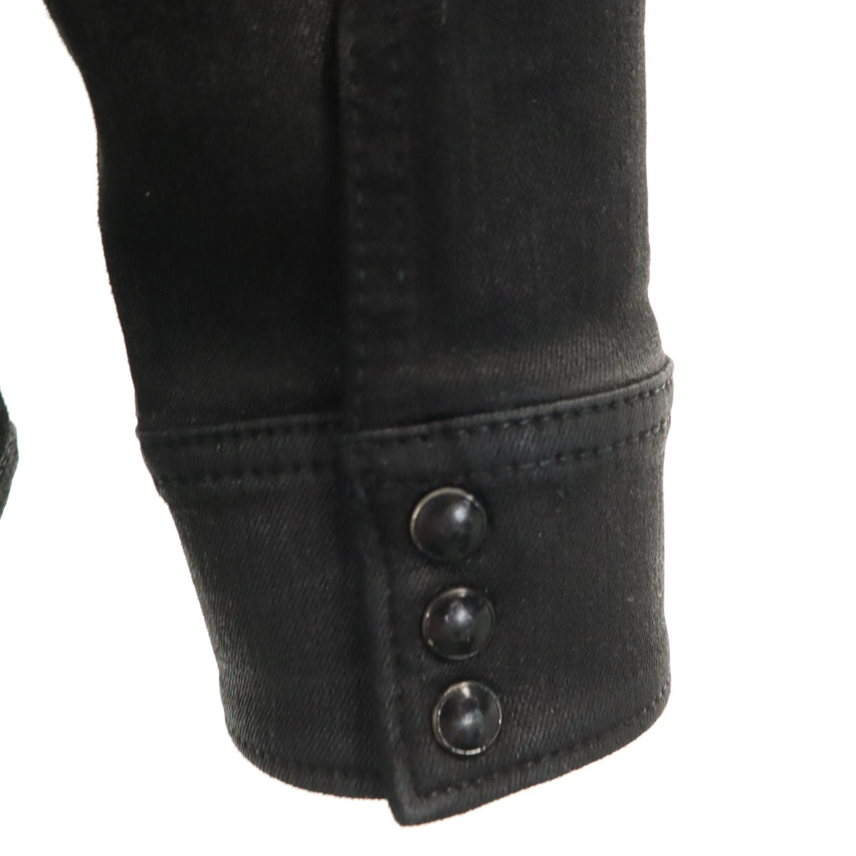 GalaabenD ガラアーベント 日本製 長袖 コーティング加工 ウエスタンシャツ ブラック メンズ