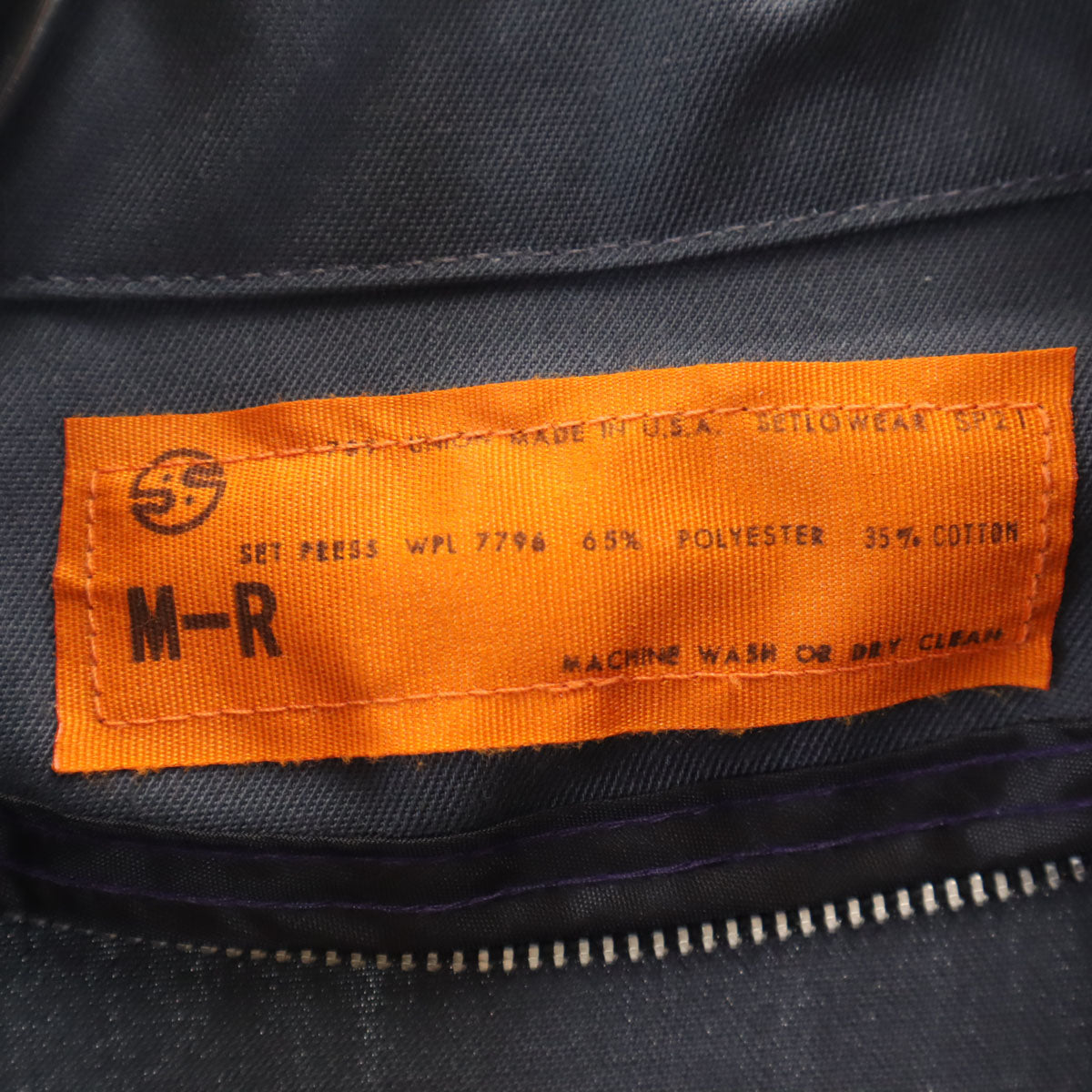 USA製 ワークジャケット M チャコールグレー IDEALジップ メンズ