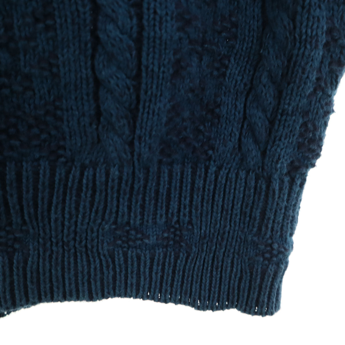 WOOLRICH ウールリッチ 80s ヴィテージ USA製 ノルディック柄 長袖 Vネック セーター M ブルー メンズ