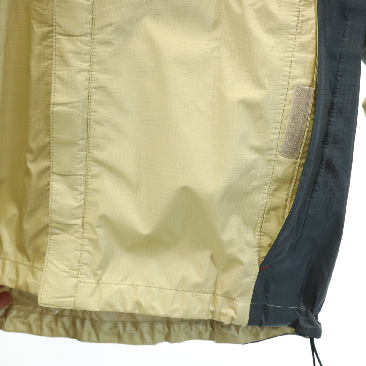 MILLET ミレー レインジャケット 上下 セットアップ M クリーム 収納袋付き アウトドア レディース