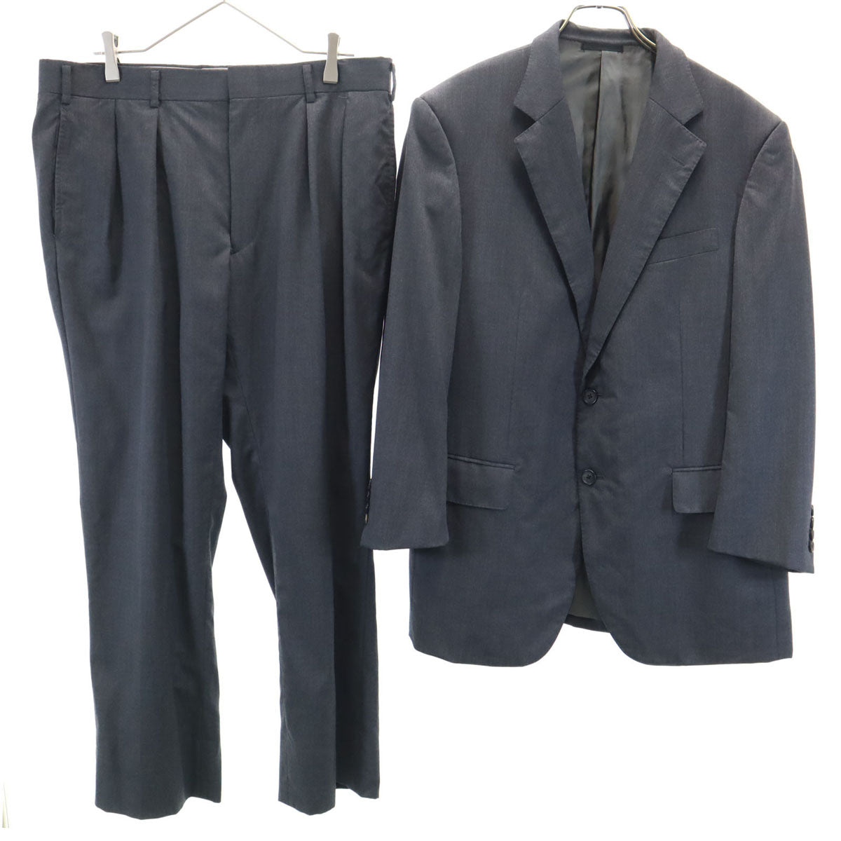 BURBERRY LONDON バーバリーロンドン 日本製 スーツ 上下 セットアップ BB5/BB4 チャコールグレー 三陽商会 メンズ