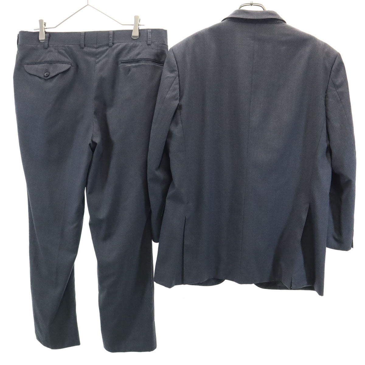 BURBERRY LONDON バーバリーロンドン 日本製 スーツ 上下 セットアップ BB5/BB4 チャコールグレー 三陽商会 メンズ