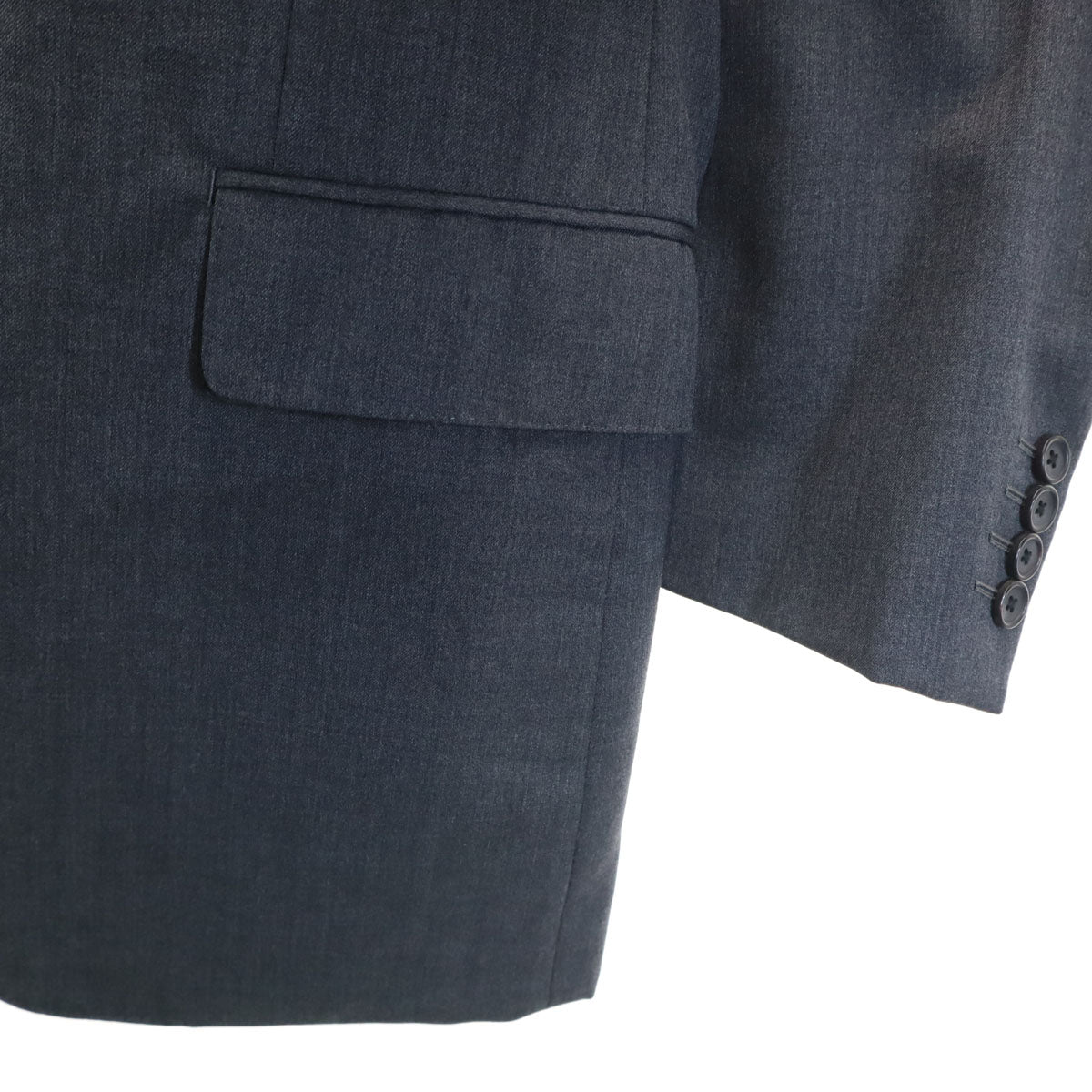 BURBERRY LONDON バーバリーロンドン 日本製 スーツ 上下 セットアップ BB5/BB4 チャコールグレー 三陽商会 メンズ