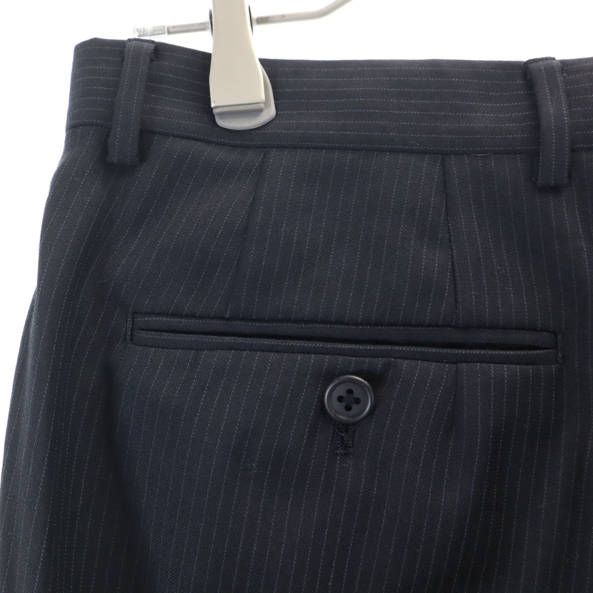 Paul Smith LONDON ポールスミスロンドン 日本製 ストライプ柄 スーツ 上下 セットアップ L ブラック メンズ