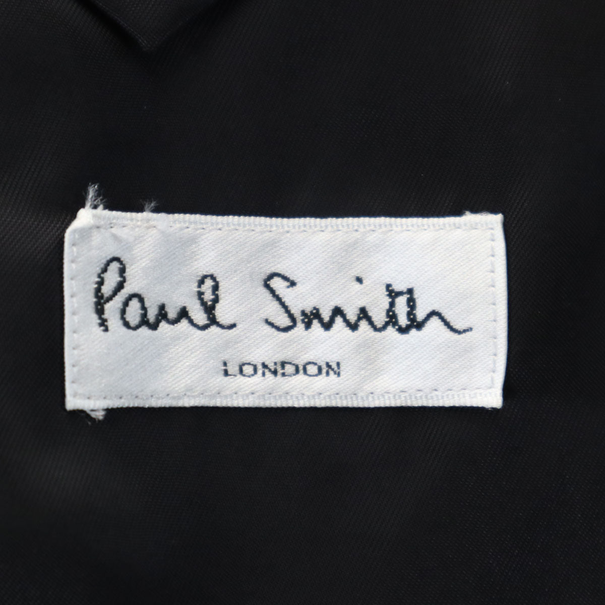 Paul Smith LONDON ポールスミスロンドン 日本製 ストライプ柄 スーツ 上下 セットアップ L ブラック メンズ