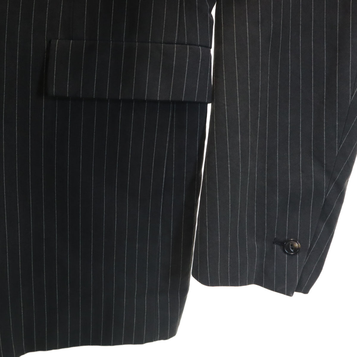 ATTACHMENT アタッチメント 日本製 ストライプ柄 テーラードジャケット 上下 セットアップ 2/1 チャコールグレー メンズ