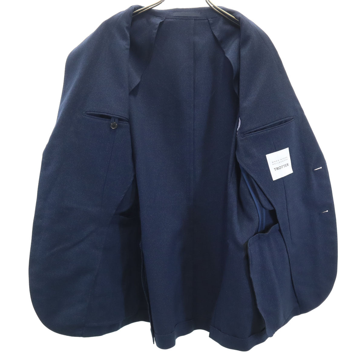 MACKINTOSH PHILOSOPHY マッキントッシュフィロソフィー トロッター スーツ 上下 セットアップ 42R ネイビー メンズ