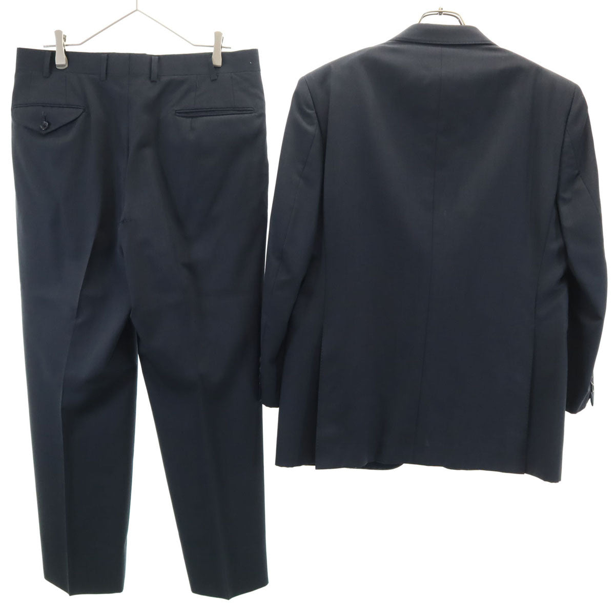 Burberrys バーバリーズ 90s 日本製 オールド スーツ 上下 セットアップ AB5 チャコールグレー 三陽商会 メンズ