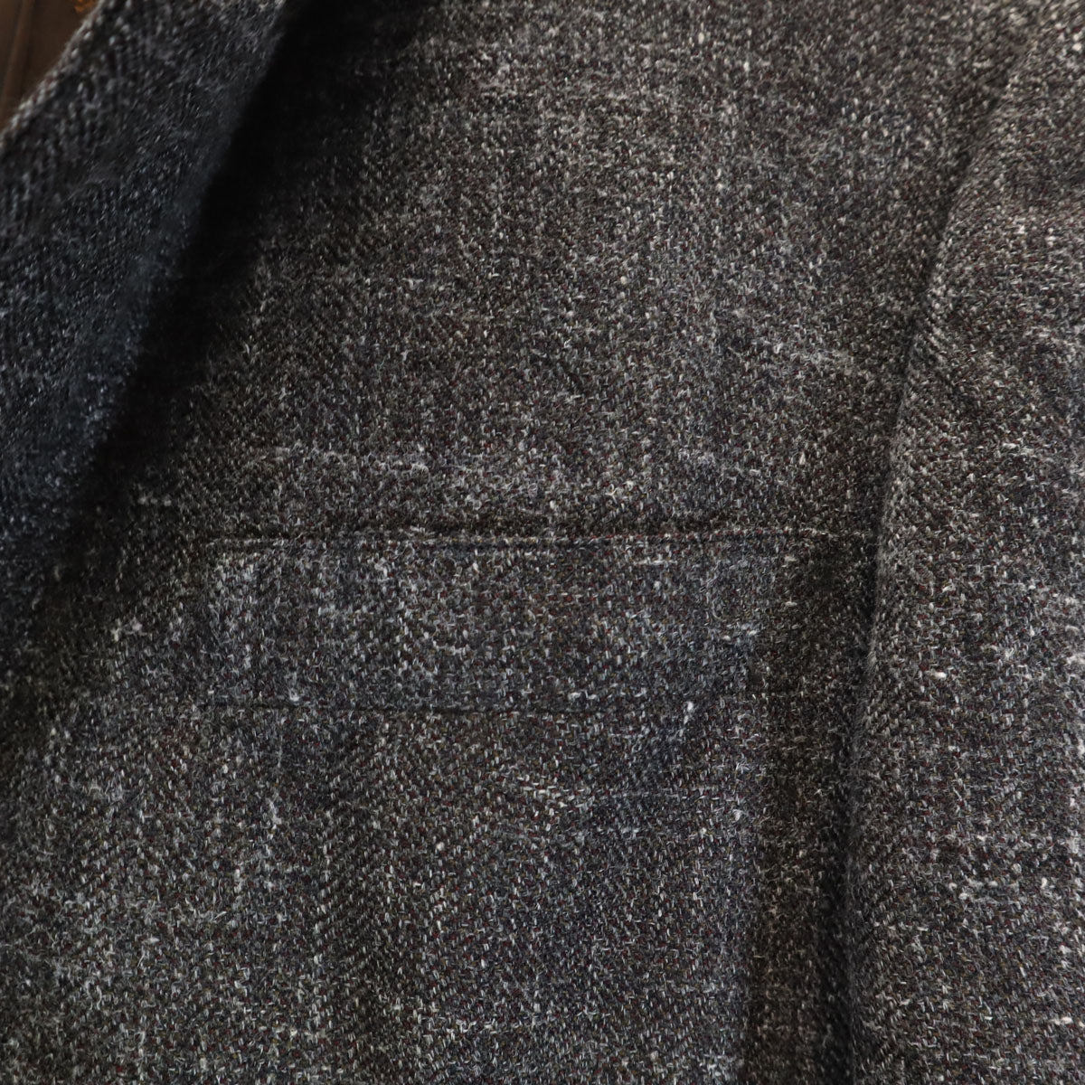 LANVIN ランバン 90s オールド スーツ 上下 セットアップ H50-26 チャコールブラウン 3ピース メンズ