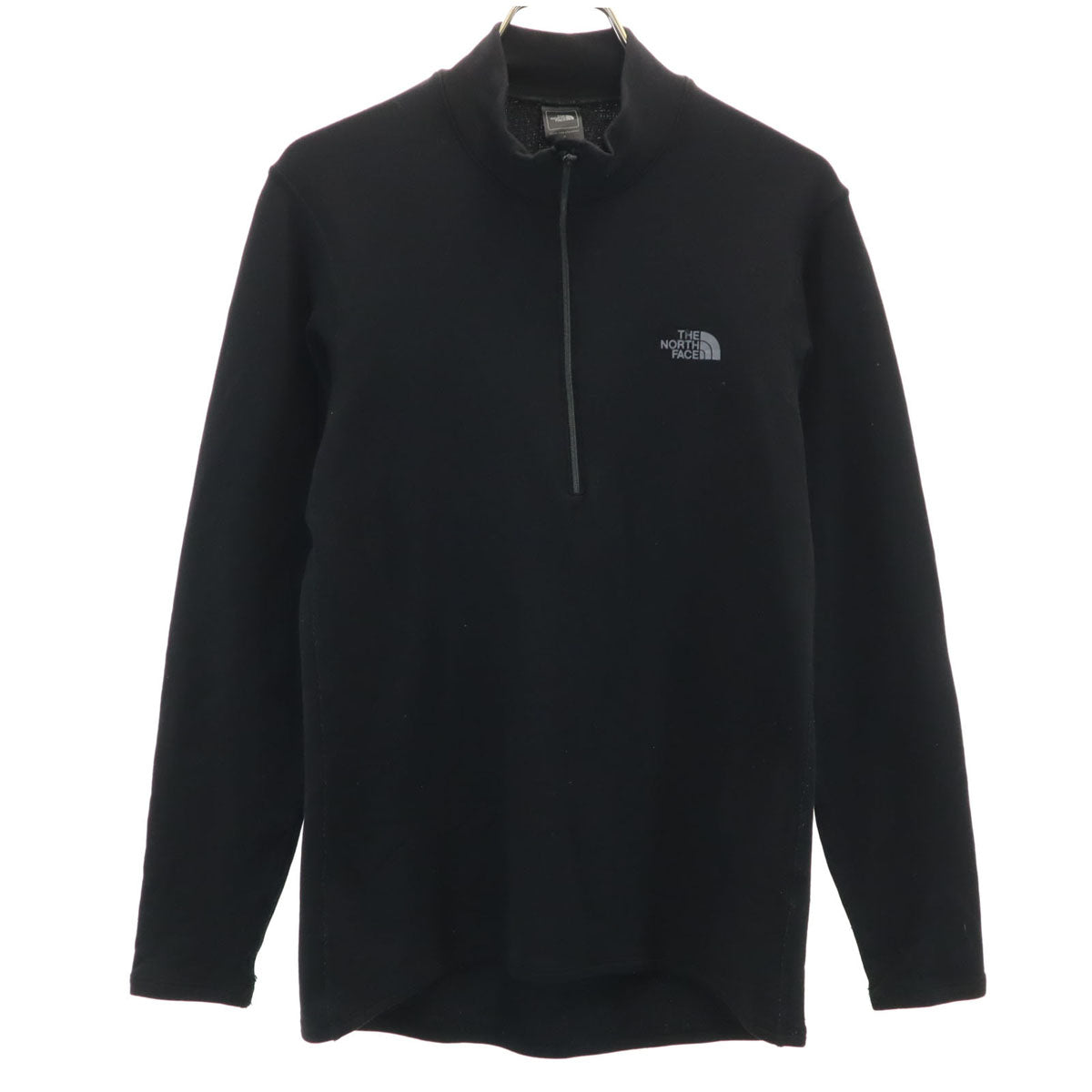 THE NORTH FACE ノースフェイス 長袖 ホット ハーフジップ ウェア S ブラック NU65151 アウトドア メンズ