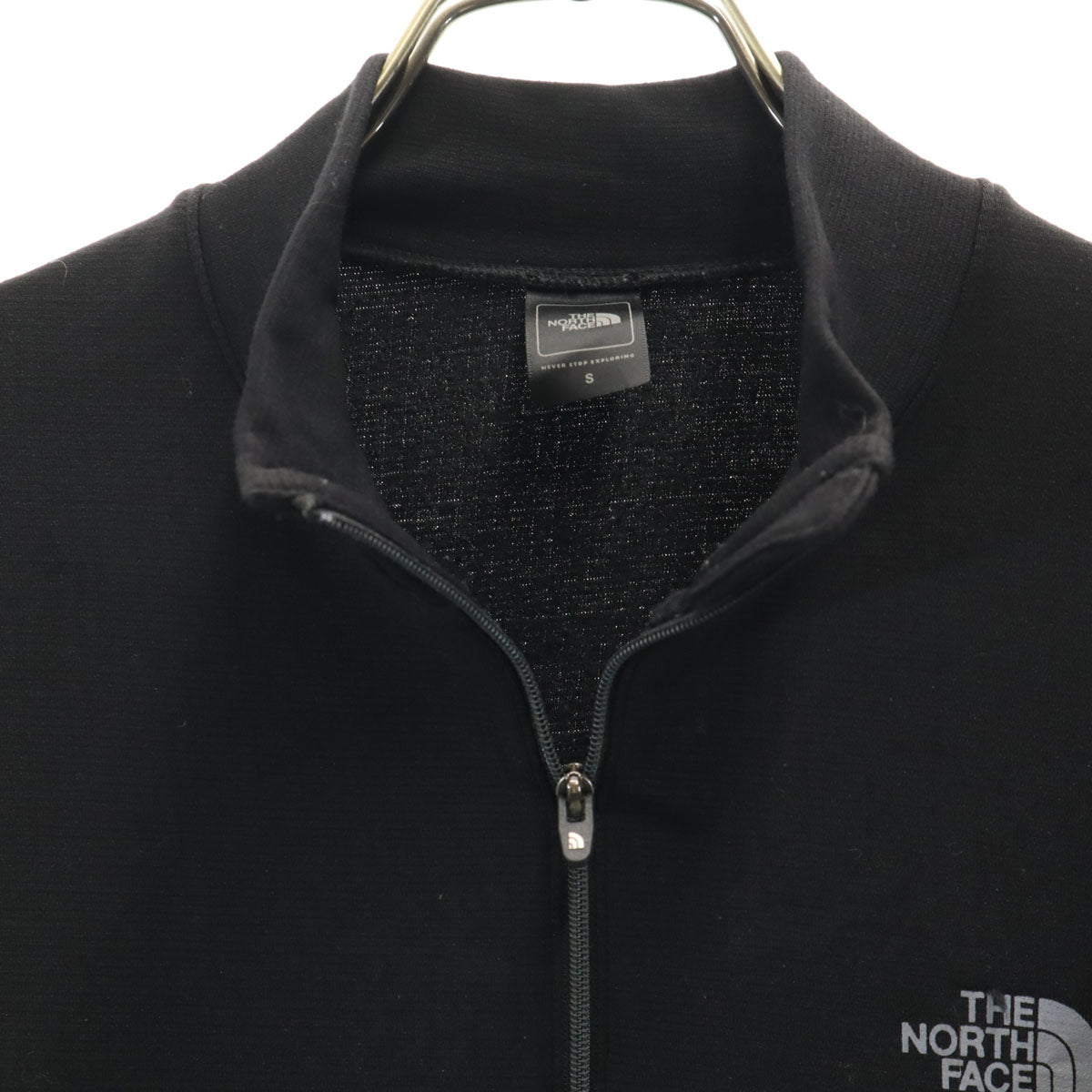 THE NORTH FACE ノースフェイス 長袖 ホット ハーフジップ ウェア S ブラック NU65151 アウトドア メンズ