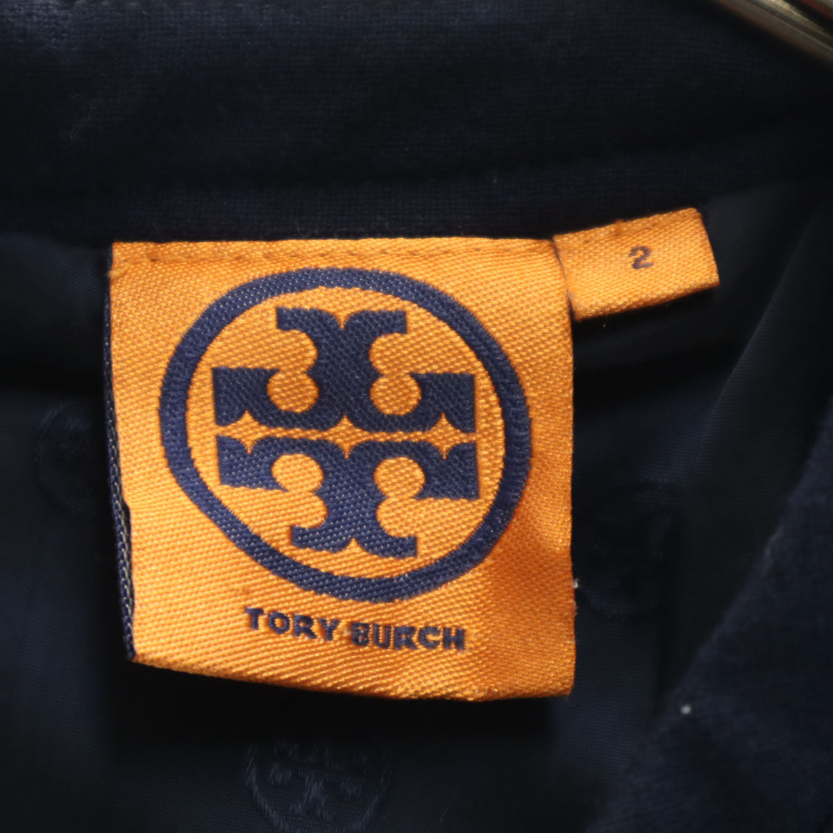 Tory Burch トリーバーチ ノースリーブ ワンピース 2 ネイビー レディース