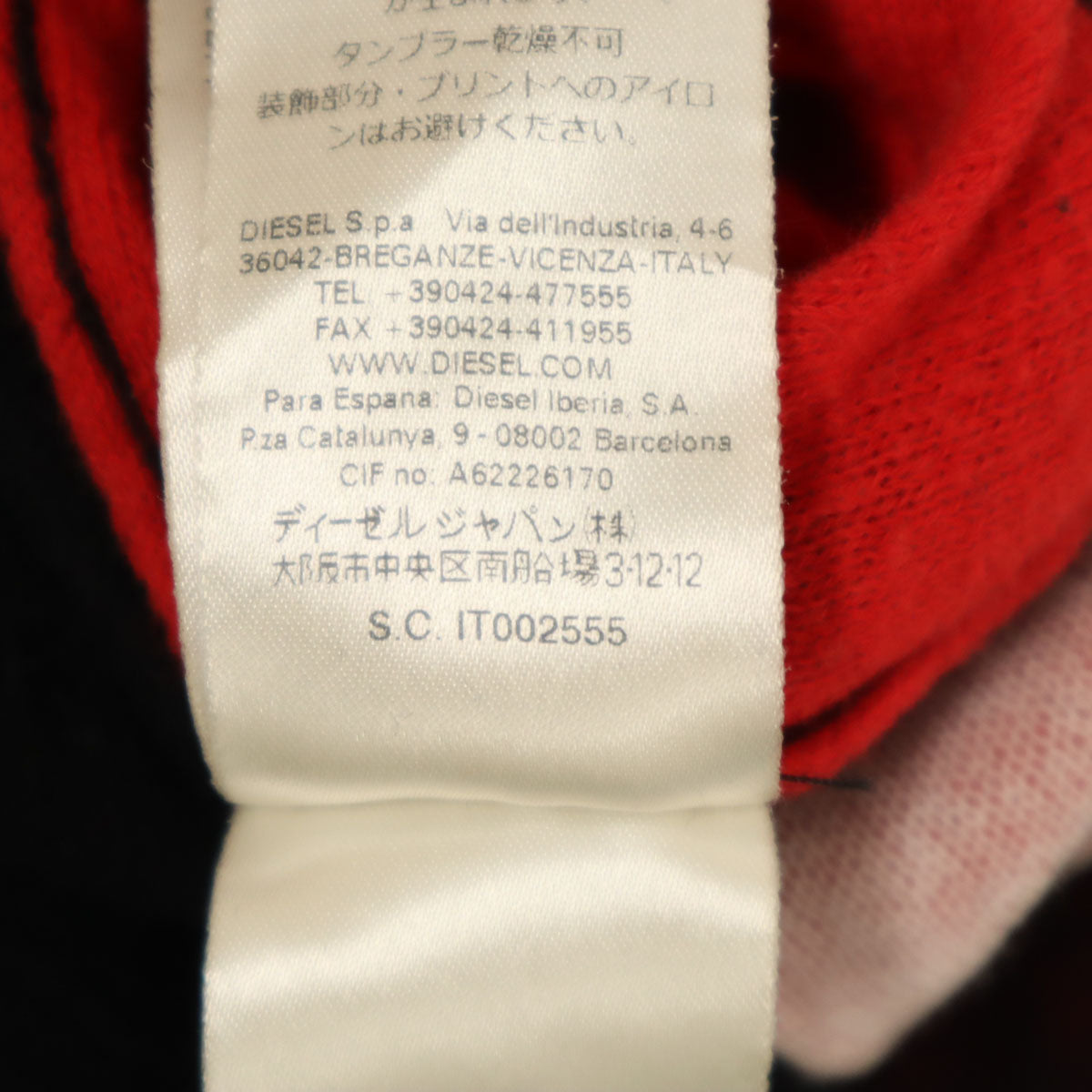 DIESEL ディーゼル イタリア製 長袖 ニット M レッド メンズ
