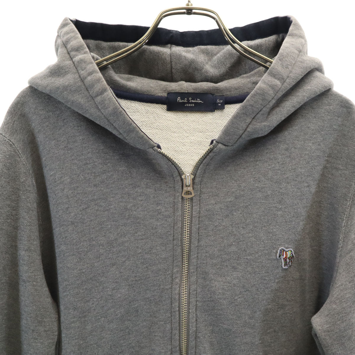 Paul Smith JEANS ポールスミスジーンズ 長袖 スウェット ジップパーカー M グレー メンズ