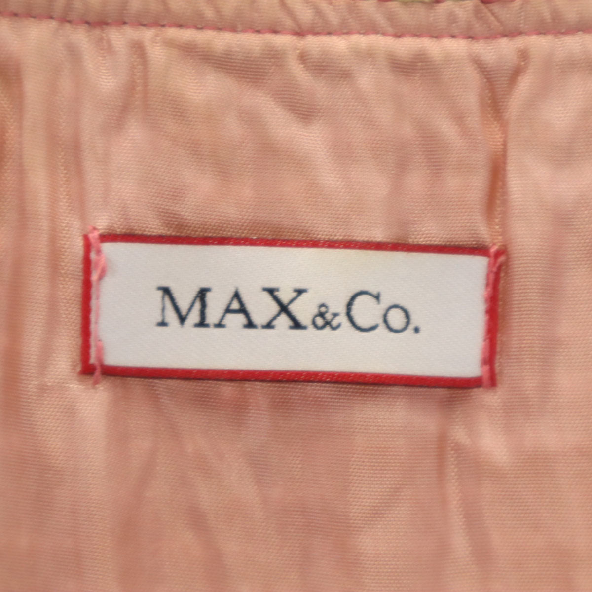 MAX&CO マックスアンドコー イタリア製 ノースリーブ ワンピース 40 ピンク系 レディース
