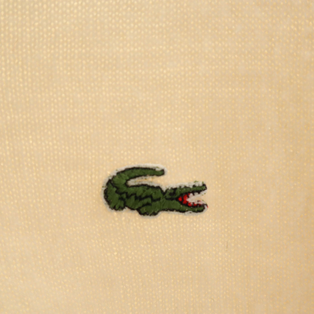 IZOD LACOSTE アイゾットラコステ 70s ヴィンテージ 糸巻きタグ 長袖 Vネック セーター ホワイト メンズ