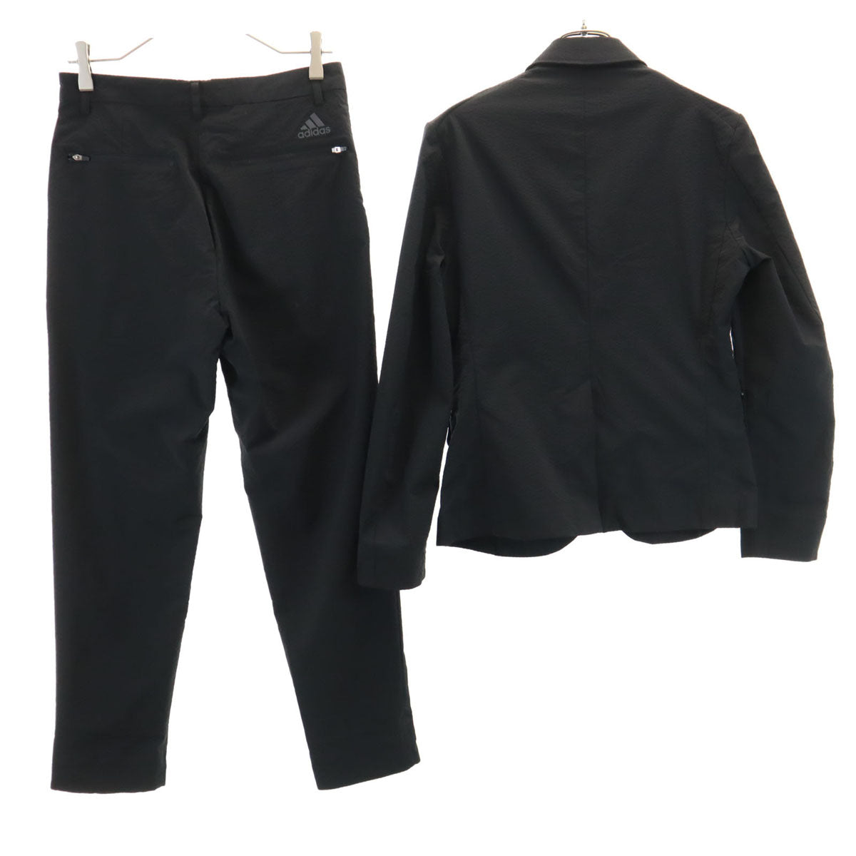 adidas アディダス 伊勢丹 ICON スーツ 上下 セットアップ XS/S ブラック 収納袋付き メンズ