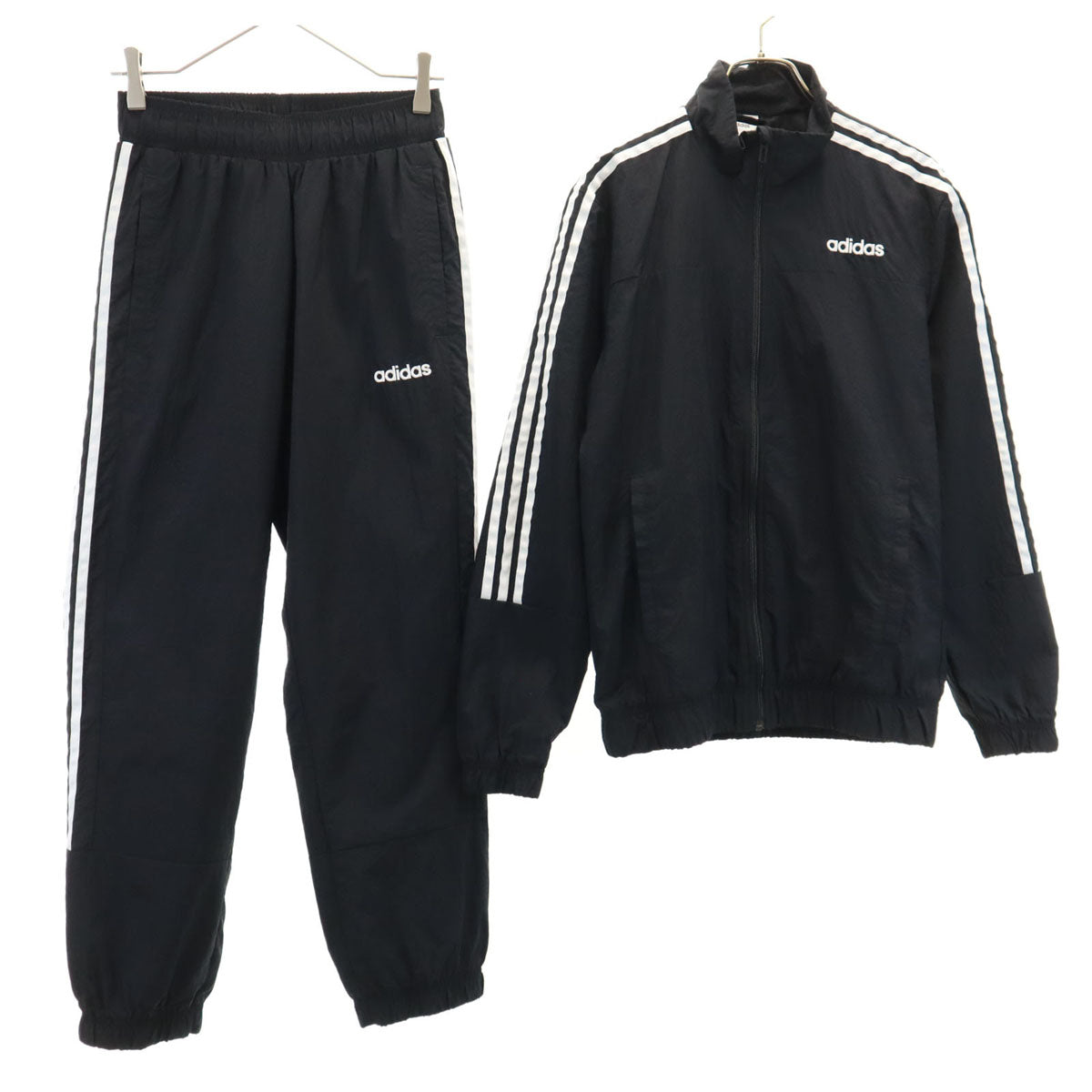adidas アディダス トラックジャケット 上下 セットアップ M ブラック メンズ