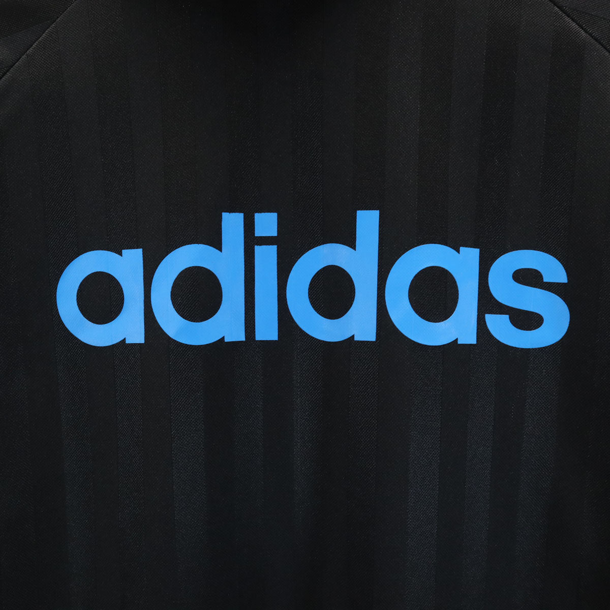 adidas アディダス ストライプ柄 フーディー トラックジャケット 上下 セットアップ S/XS ブラック ジャージ メンズ