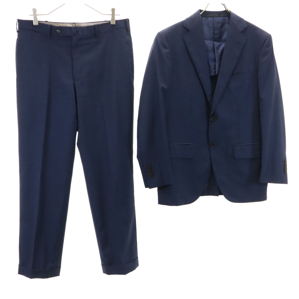 Le Chic ルシック ロロピアーナ生地 スーツ 上下 セットアップ AB4 ネイビー メンズ