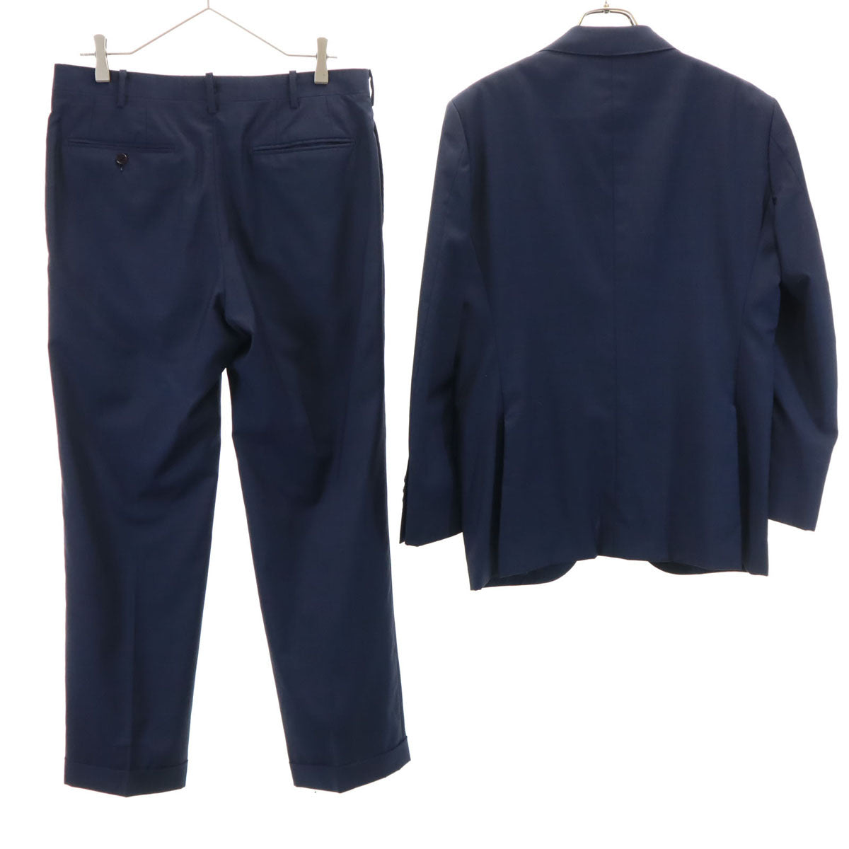 Le Chic ルシック ロロピアーナ生地 スーツ 上下 セットアップ AB4 ネイビー メンズ