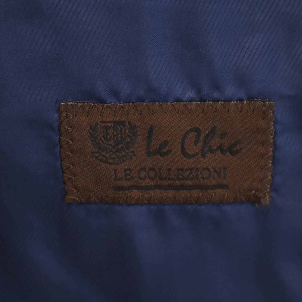 Le Chic ルシック ロロピアーナ生地 スーツ 上下 セットアップ AB4 ネイビー メンズ