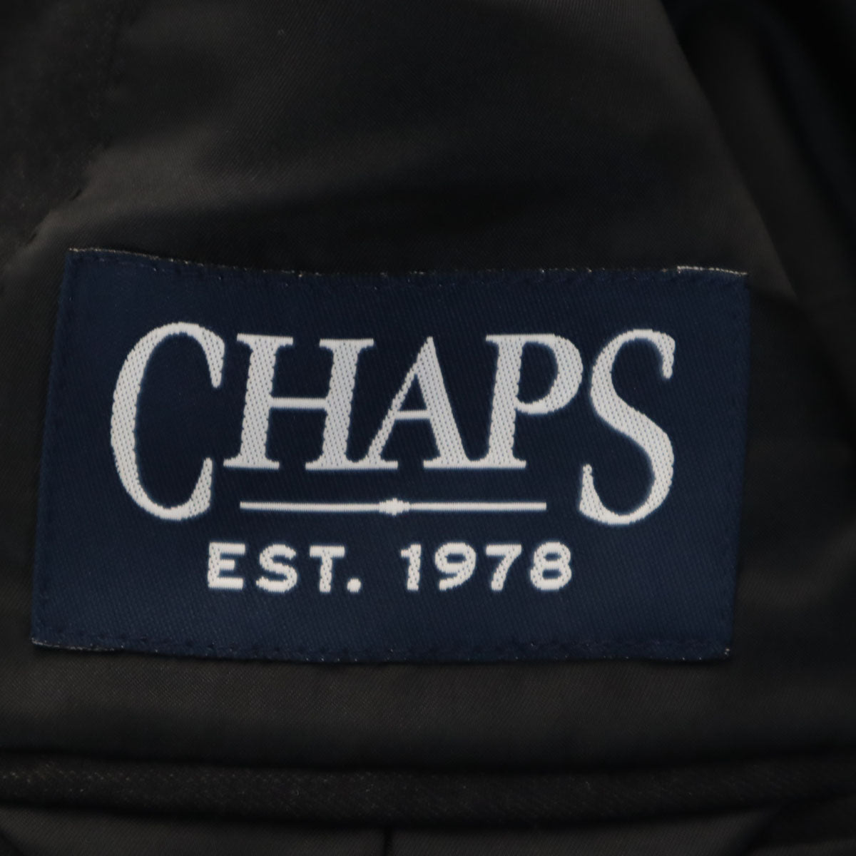 CHAPS チャップス ストライプ柄 スーツ 上下 セットアップ AB4 チャコールグレー メンズ
