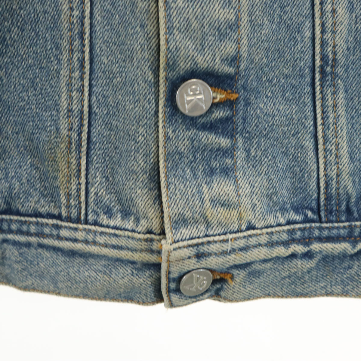 Calvin klein Jeans カルバンクラインジーンズ 90s オールド デニムジャケット S ブルー ジージャン トラッカー メンズ