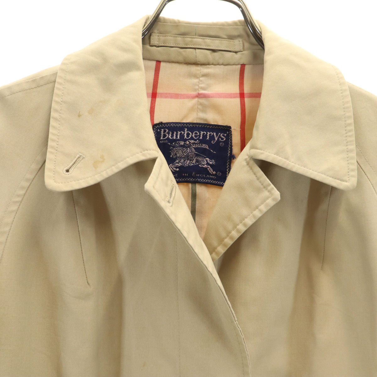 Burberrys バーバリーズ 80s 90s 英国製 オールド ステンカラーコート ベージュ レディース