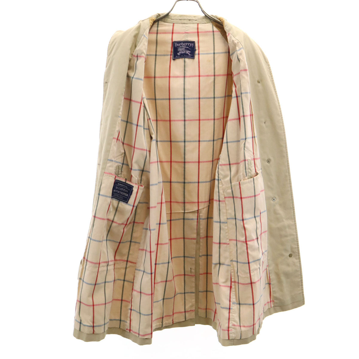 Burberrys バーバリーズ 80s 90s 英国製 オールド ステンカラーコート ベージュ レディース