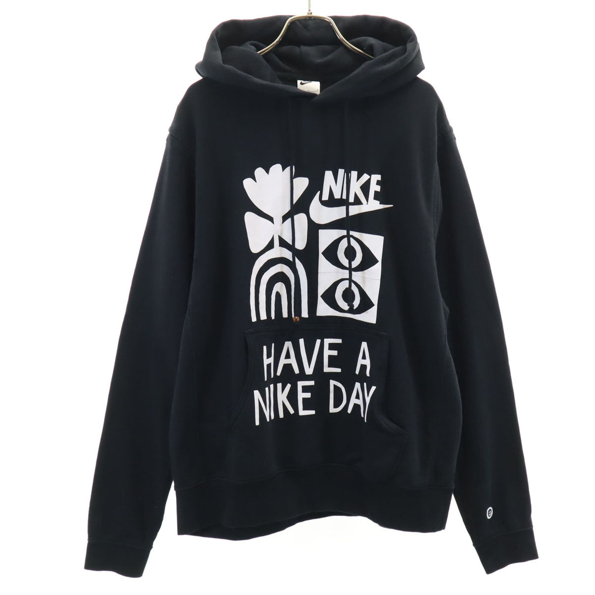 NIKE ナイキ 長袖 スウェットパーカー L ブラック プルオーバー メンズ