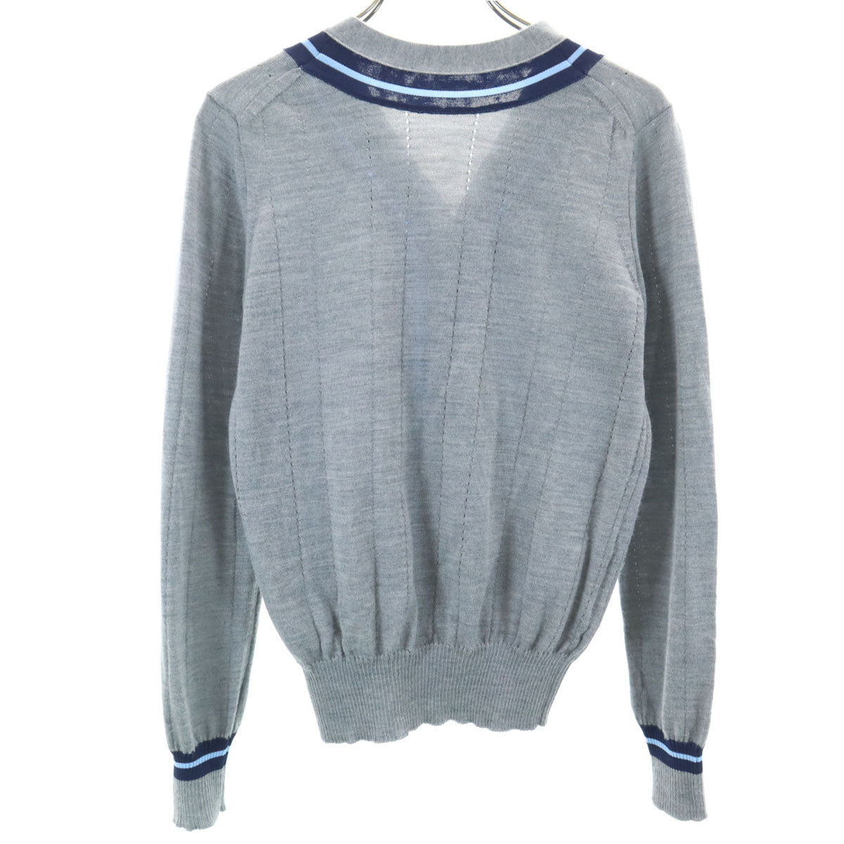 tricot COMME des GARCONS トリコットコムデギャルソン 15SS 2015年 日本製 ウールブレンド 長袖 カーディガン グレー メンズ