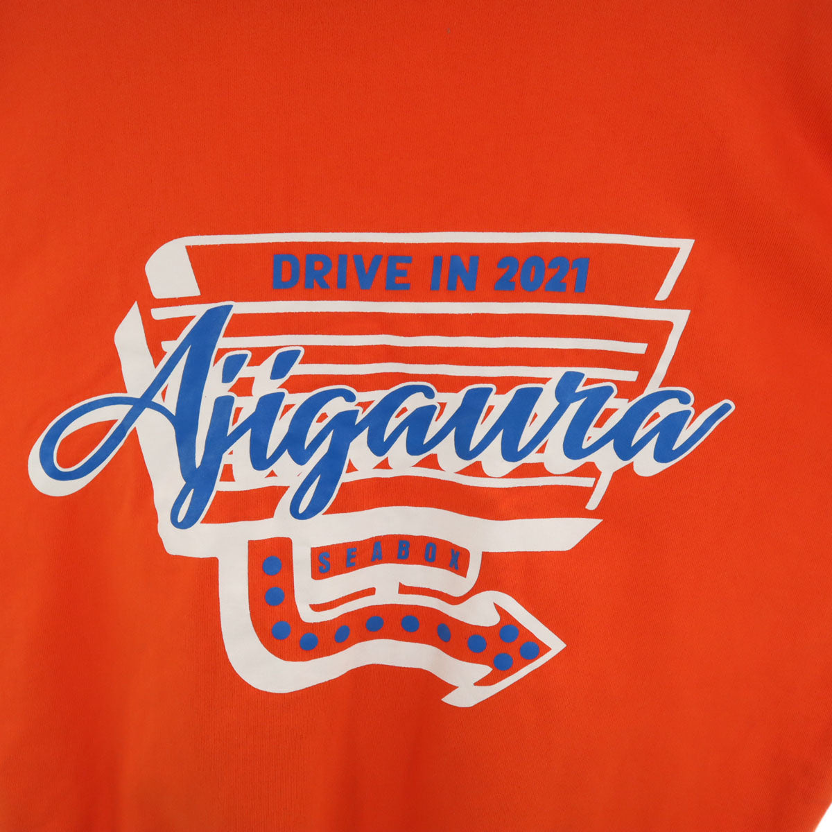 KEBOZ ケボズ バックプリント 長袖 スウェットパーカー M オレンジ メンズ