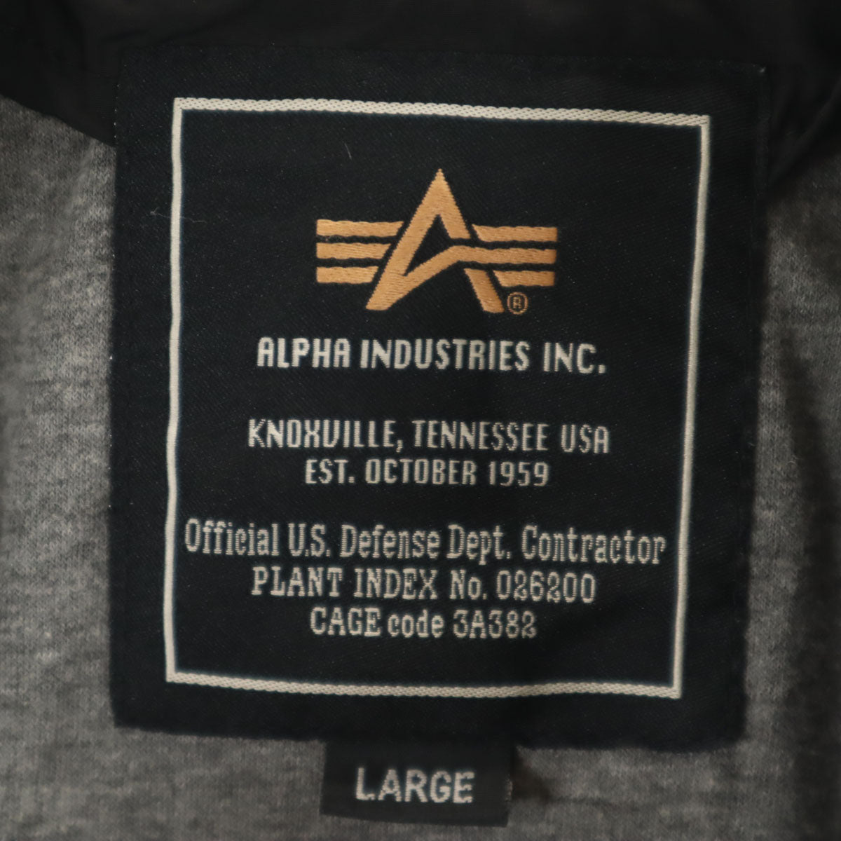 ALPHA アルファ フライトジャケット L ブラック メンズ