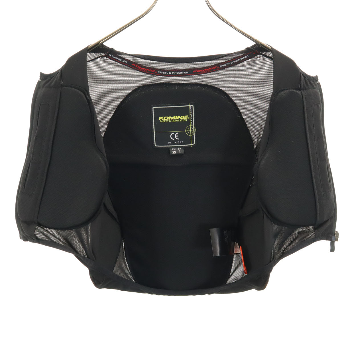 美品 KOMINE コミネ バイク ボディプロテクションライナー ベスト S ブラック メンズ