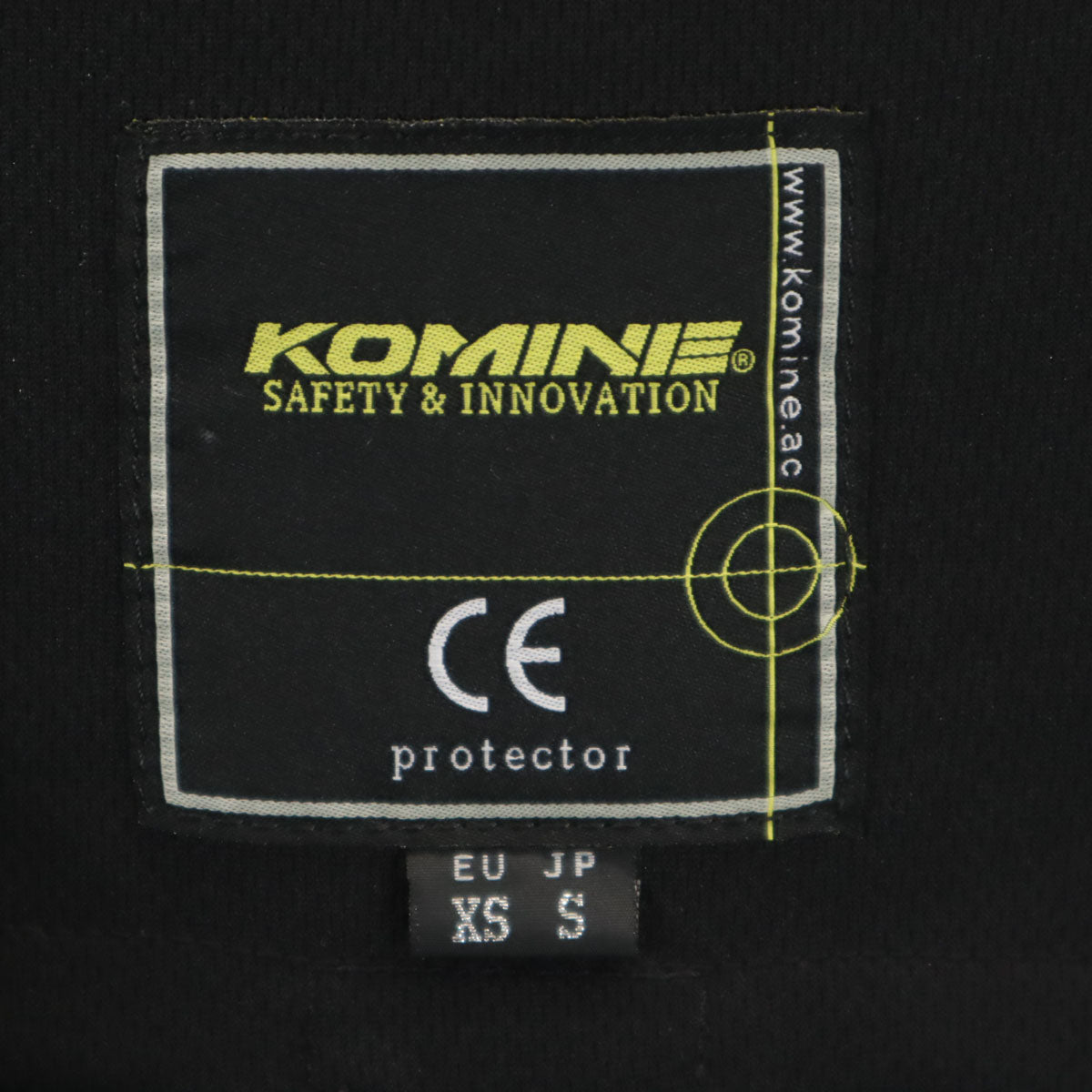 美品 KOMINE コミネ バイク ボディプロテクションライナー ベスト S ブラック メンズ