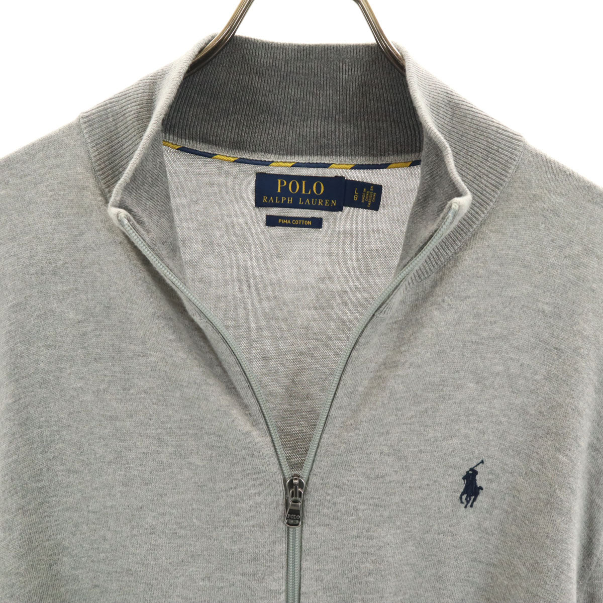 POLO RALPH LAUREN ポロラルフローレン ニットジャケット L グレー メンズ