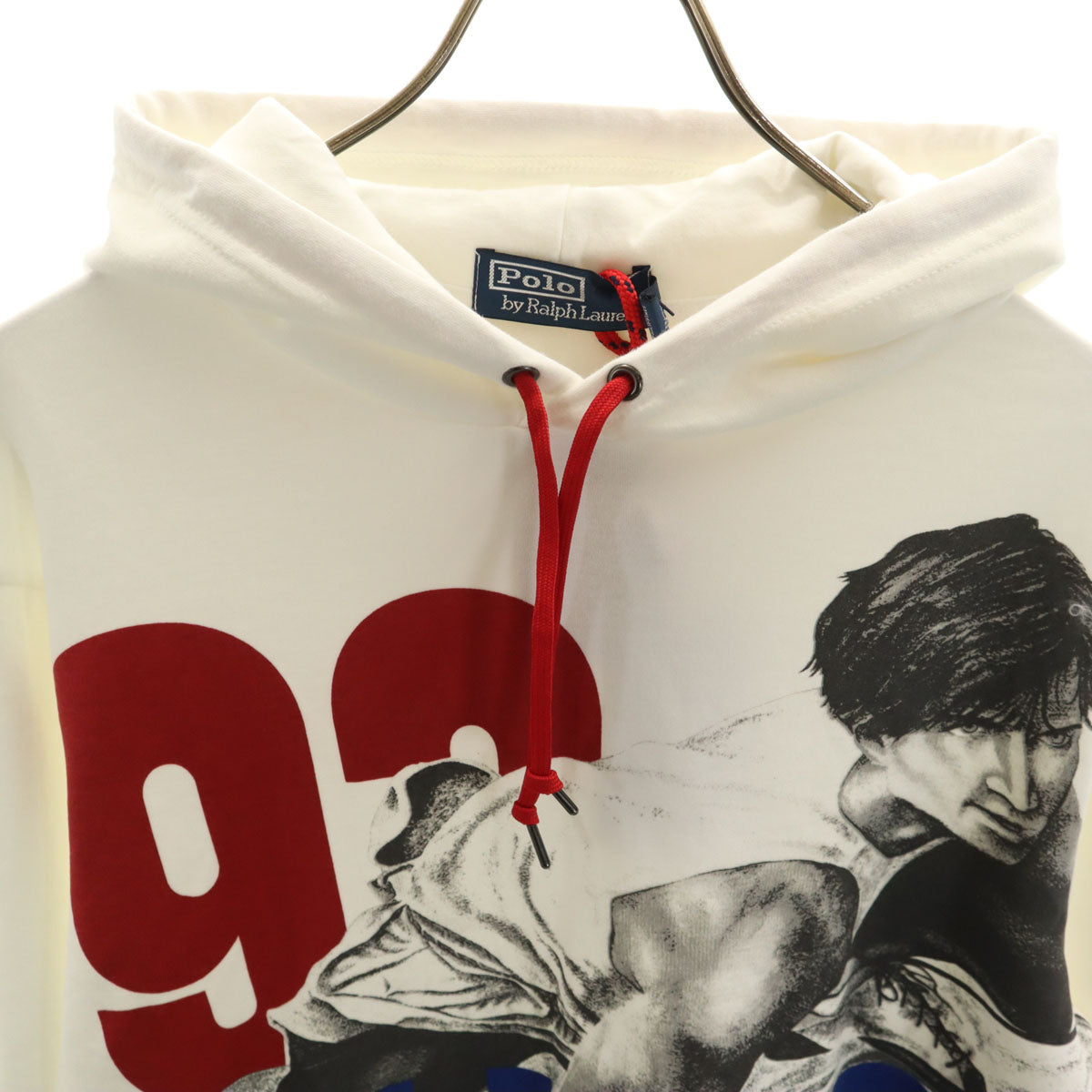 Polo by Ralph Lauren ポロバイラルフローレン 未使用 93復刻 HI TECHシリーズ 長袖 スウェットパーカー L ホワイト メンズ