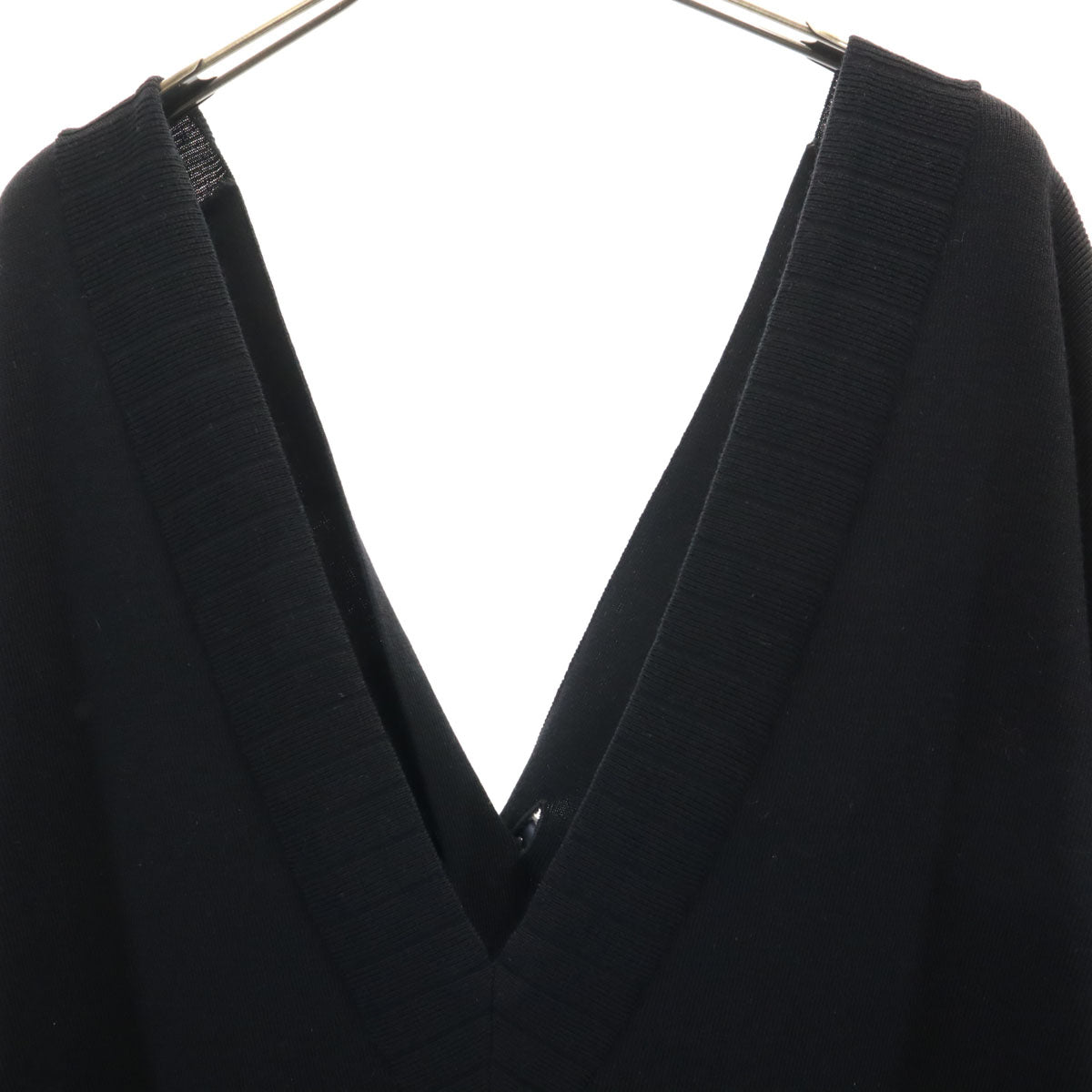 ADORE アドーア フレンチスリーブ レイヤードタイプ ニット 38 ブラック レディース