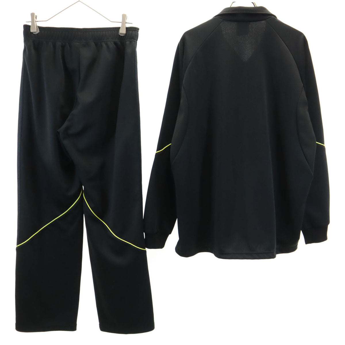 美品 adidas アディダス トラックジャケット 上下 セットアップ M ブラック ジャージ メンズ