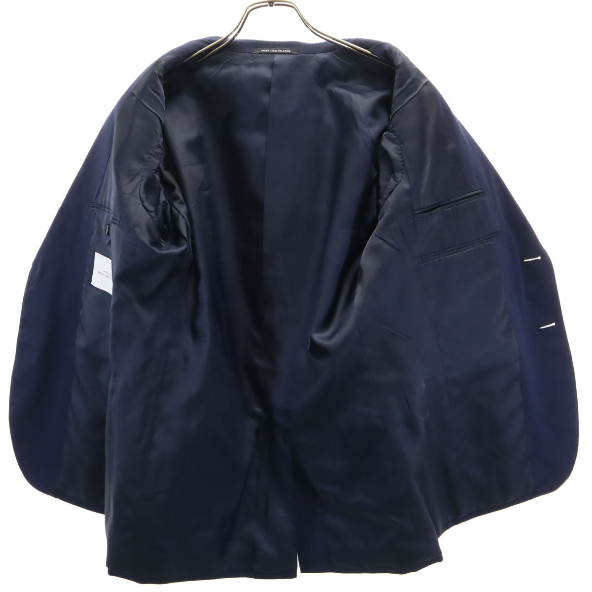 UNITED ARROWS GREEN LABEL RELAXING ユナイテッドアローズ グリーンレーベルリラクシング スーツ 上下 セットアップ 46/84 ネイビー メンズ