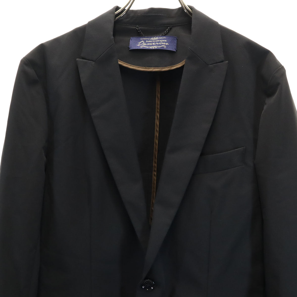 nano universe ナノユニバース ソロテックス スーツ 上下 セットアップ M/S ブラック 3ピース メンズ