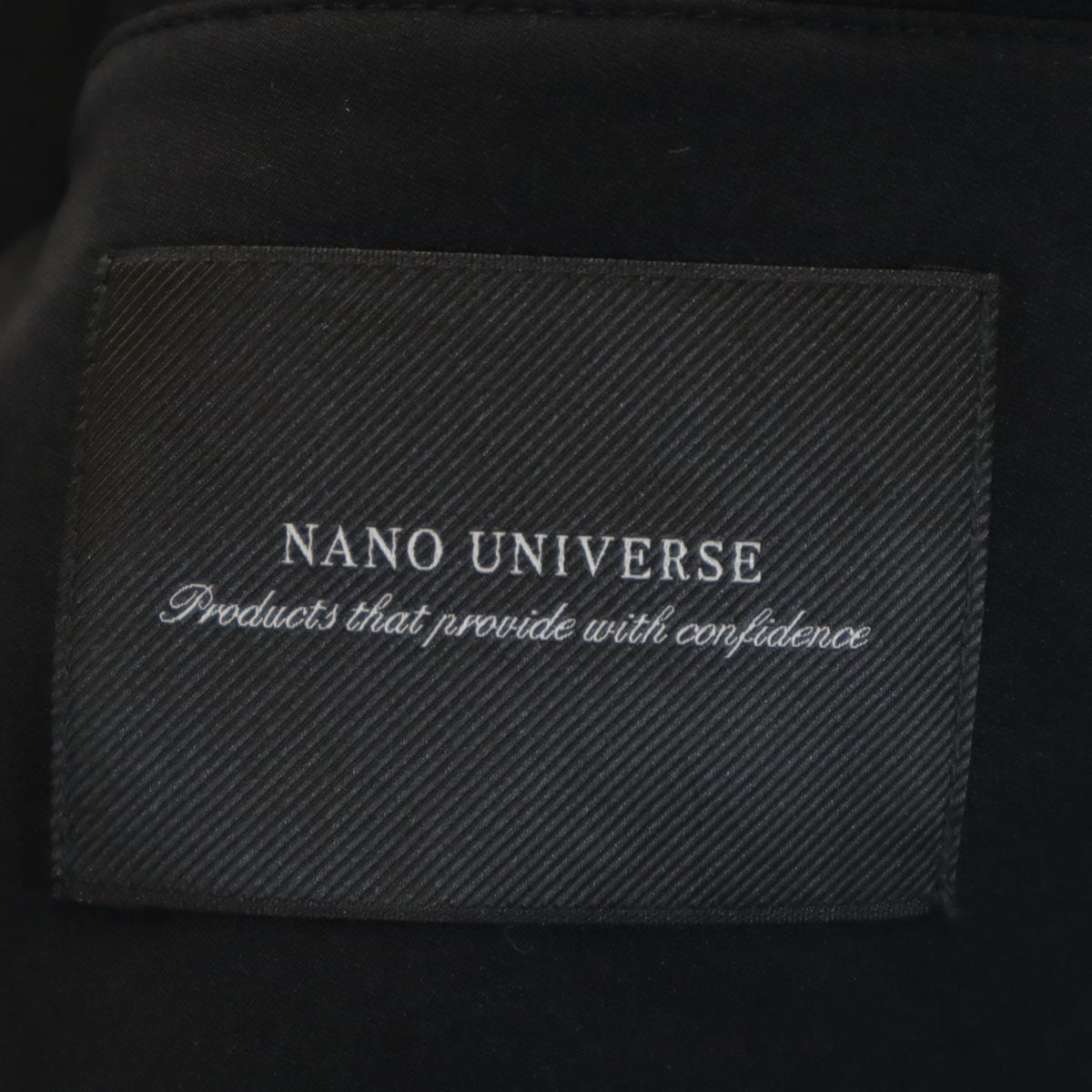 nano universe ナノユニバース ソロテックス スーツ 上下 セットアップ M/S ブラック 3ピース メンズ